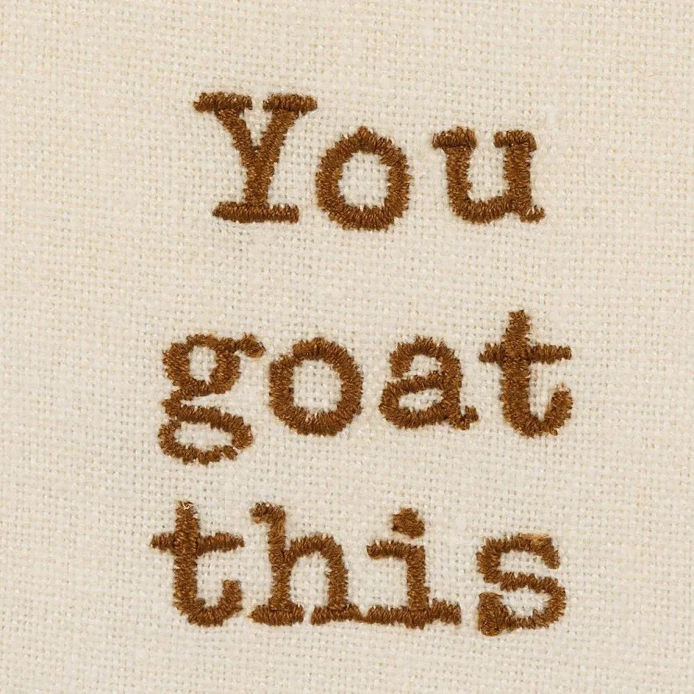 You Goat This Dish Cloth Towel | Cotten Linen Novelty Tea Towel | Cute Kitchen